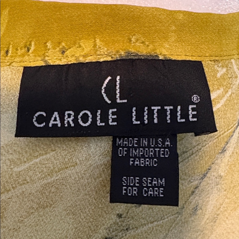Carole Little Yellow Floral Shirt - Picture 2 of 3